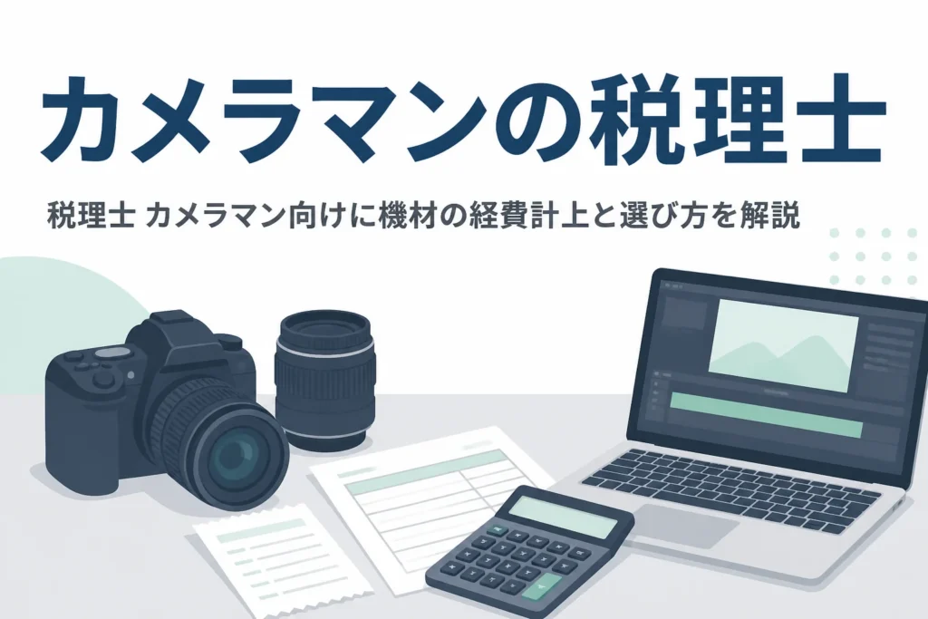 カメラマンの税理士の選び方と機材の経費計上を解説する記事のアイキャッチ