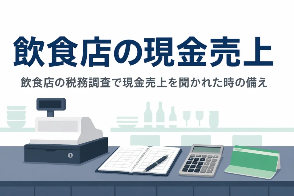 飲食店の税務調査で現金売上を聞かれた時の備えを解説する記事のアイキャッチ