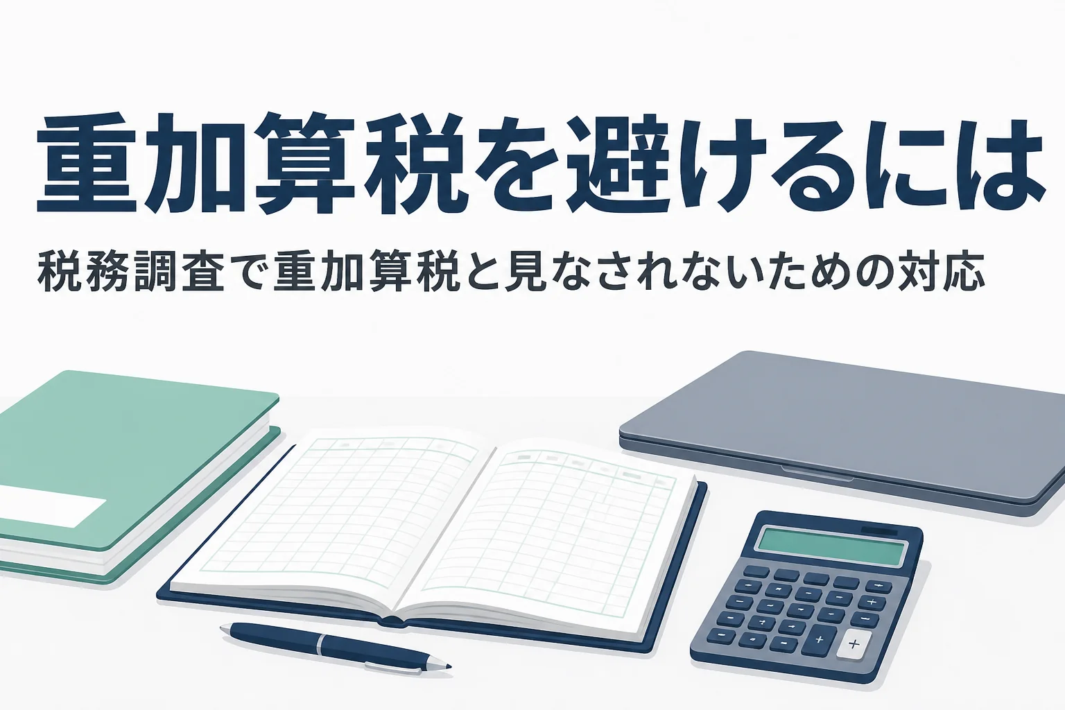 税務調査で重加算税を避けるための仮装隠蔽と見なされない対応を解説する記事のアイキャッチ