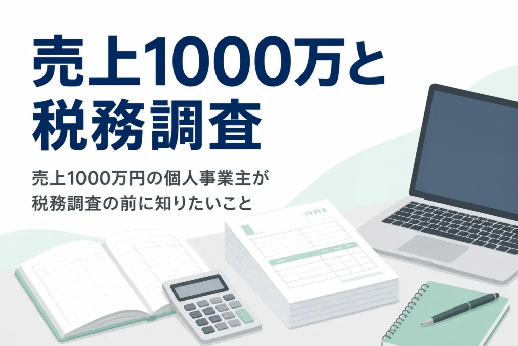 売上1000万円の個人事業主の税務調査と税理士立会いを解説する記事のアイキャッチ