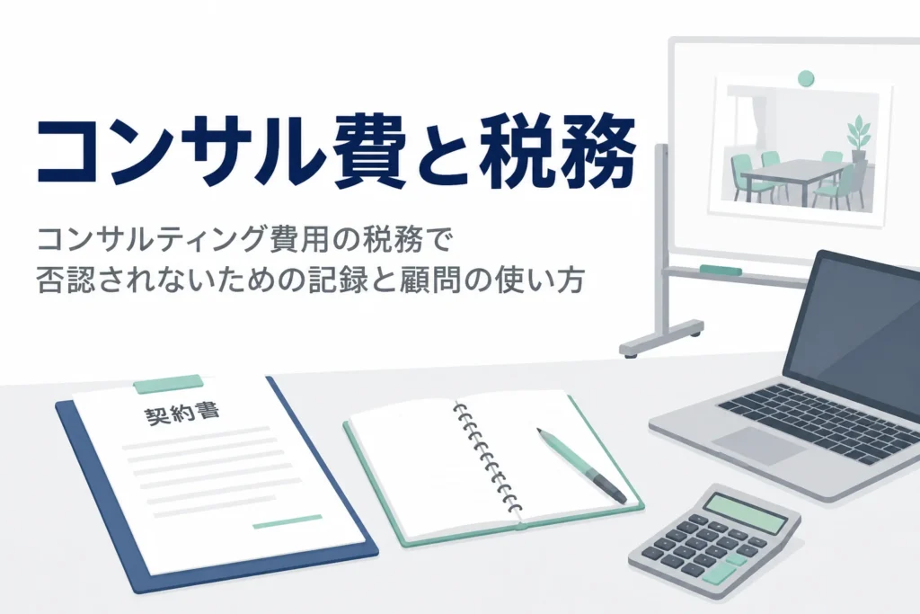 コンサルティング費用の税務調査対策と顧問税理士の使い方を解説する記事のアイキャッチ