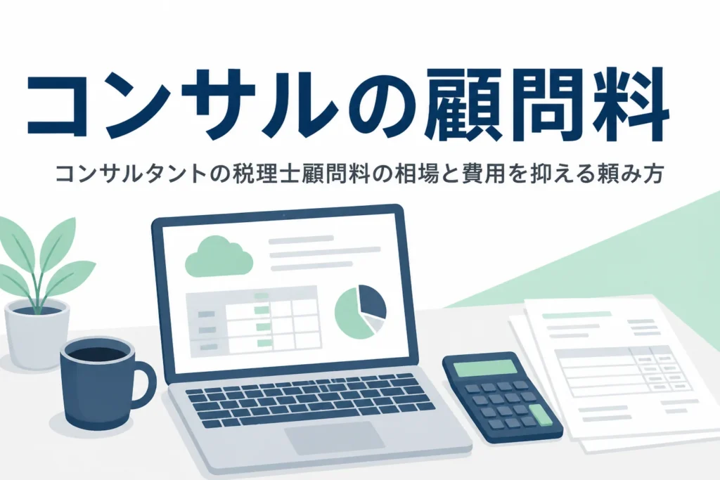 コンサルタントの税理士顧問料の相場と費用を抑える頼み方を解説する記事のアイキャッチ