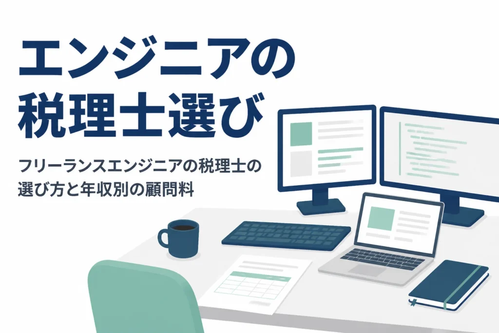 フリーランスエンジニアの税理士の選び方と顧問料の目安を解説する記事のアイキャッチ
