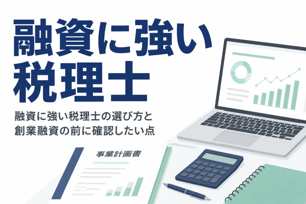 融資に強い税理士の選び方と創業融資の前に確かめたい点を解説する記事のアイキャッチ