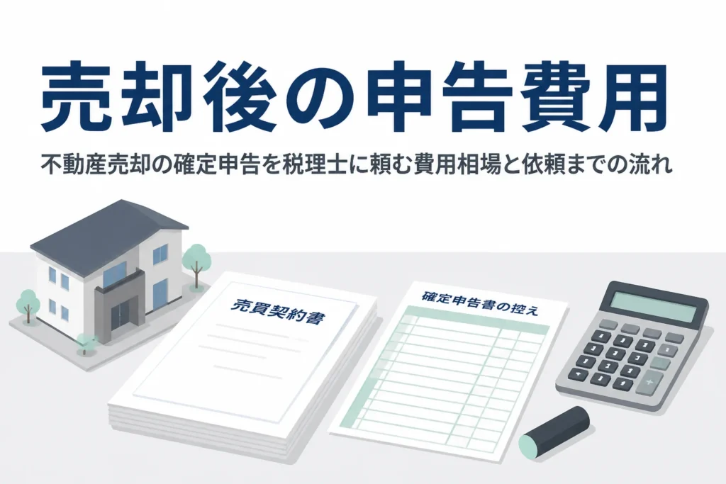 不動産売却の確定申告を税理士に頼む費用と流れを解説する記事のアイキャッチ