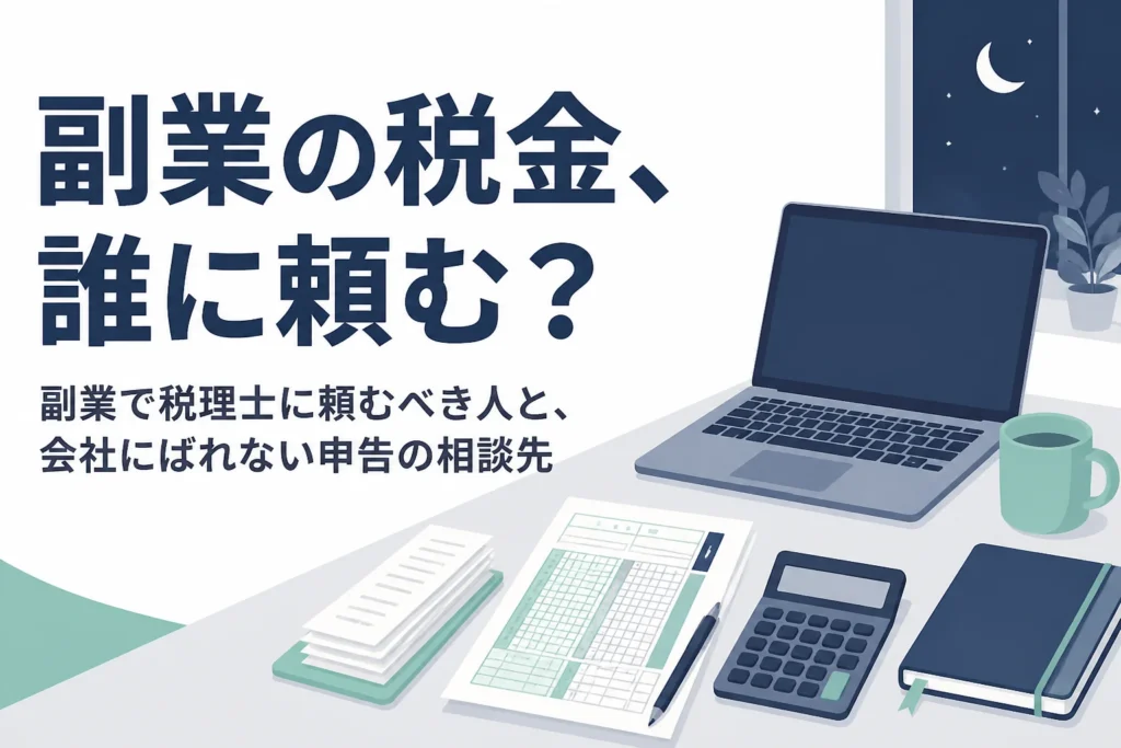 副業で税理士に頼むべき人と相談先を解説する記事のアイキャッチ