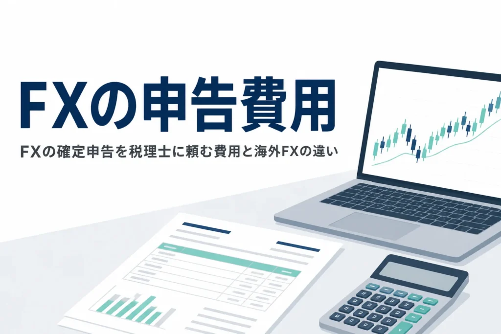 FXの確定申告を税理士に頼む費用と海外FXとの違いを解説する記事のアイキャッチ
