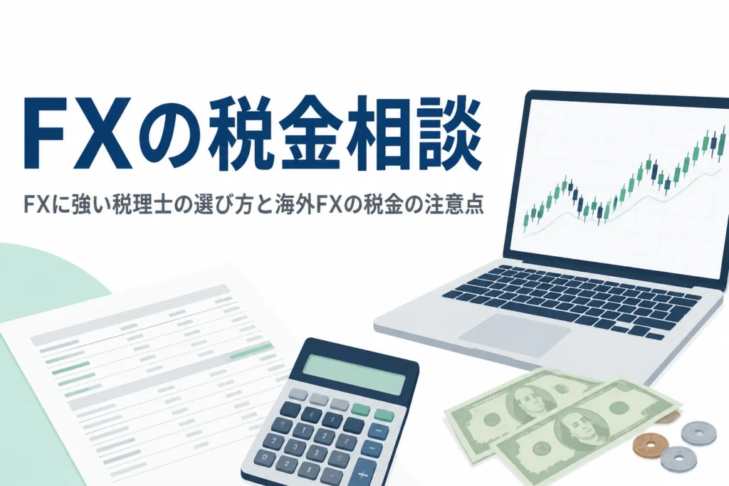 FXに強い税理士の選び方と海外FXの税金を相談する時の注意点を解説する記事のアイキャッチ