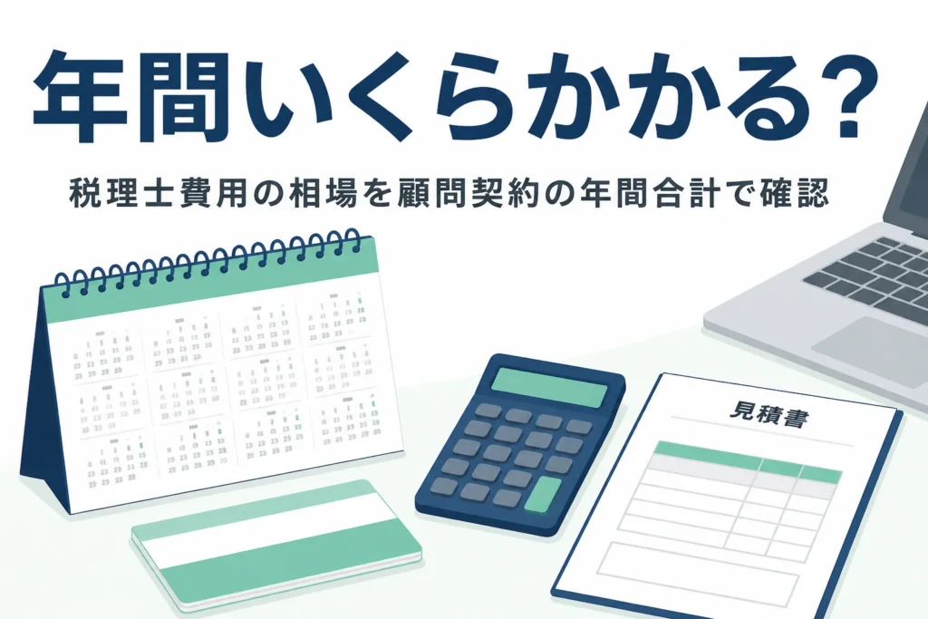 税理士費用の相場を年間の合計で解説する記事のアイキャッチ