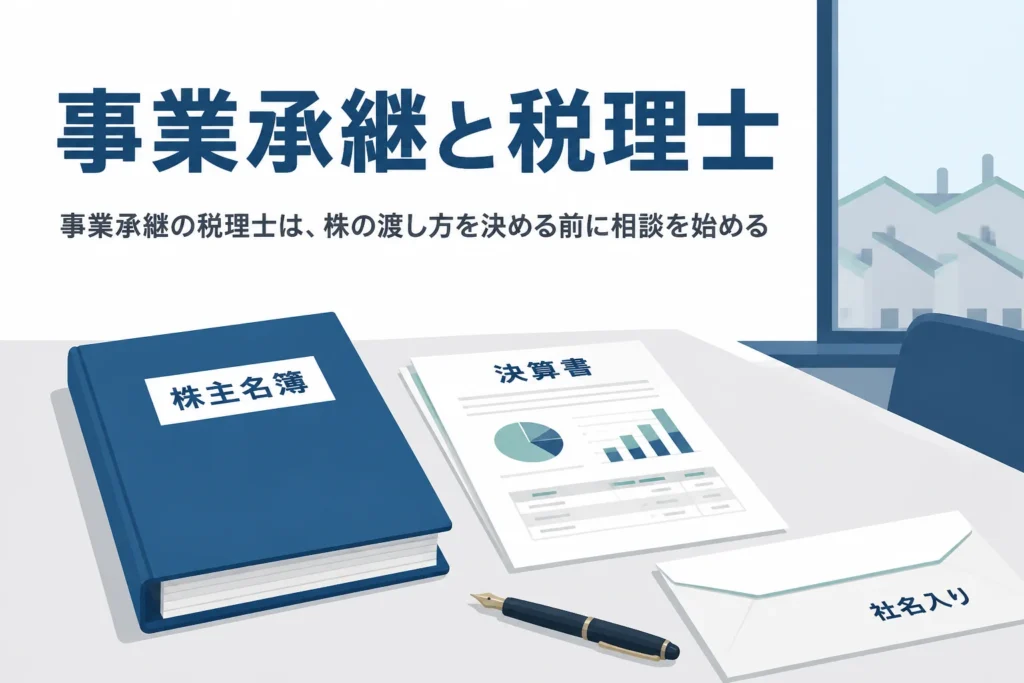 事業承継の税理士の選び方と顧問税理士に相談を始めるべき時期を解説する記事のアイキャッチ