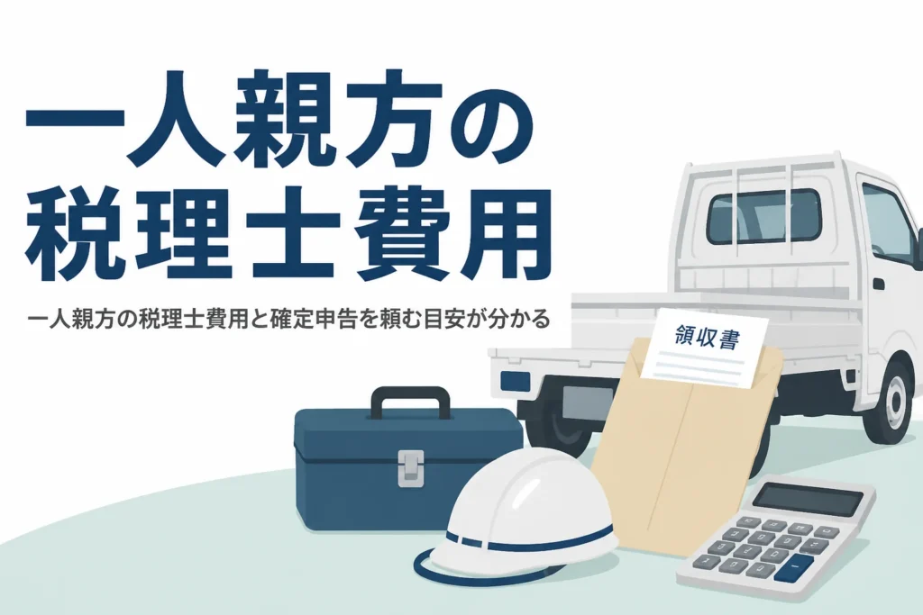 一人親方の税理士費用と確定申告を頼む目安を解説する記事のアイキャッチ