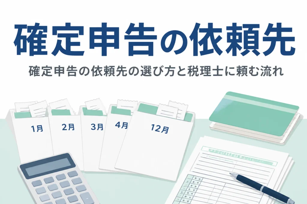 確定申告の依頼先の選び方と税理士に頼む流れを解説する記事のアイキャッチ
