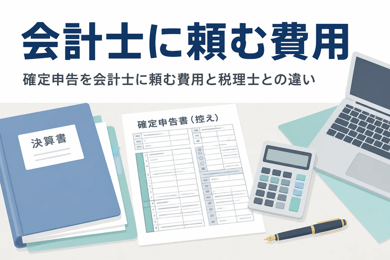 確定申告を会計士に頼む費用と税理士との違いを解説する記事のアイキャッチ
