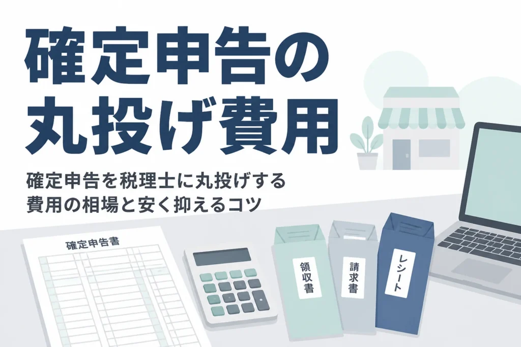 確定申告を税理士に丸投げする費用の相場を解説する記事のアイキャッチ