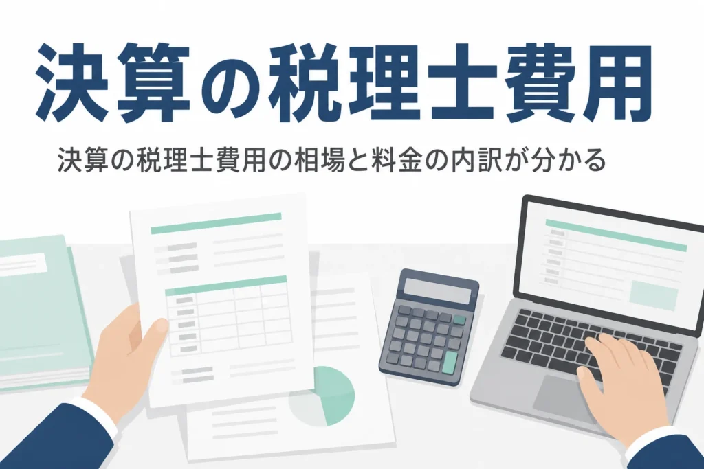 法人の決算を税理士に頼む費用の相場を解説する記事のアイキャッチ