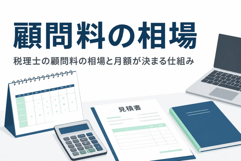 税理士の顧問料の相場と決まり方を解説する記事のアイキャッチ