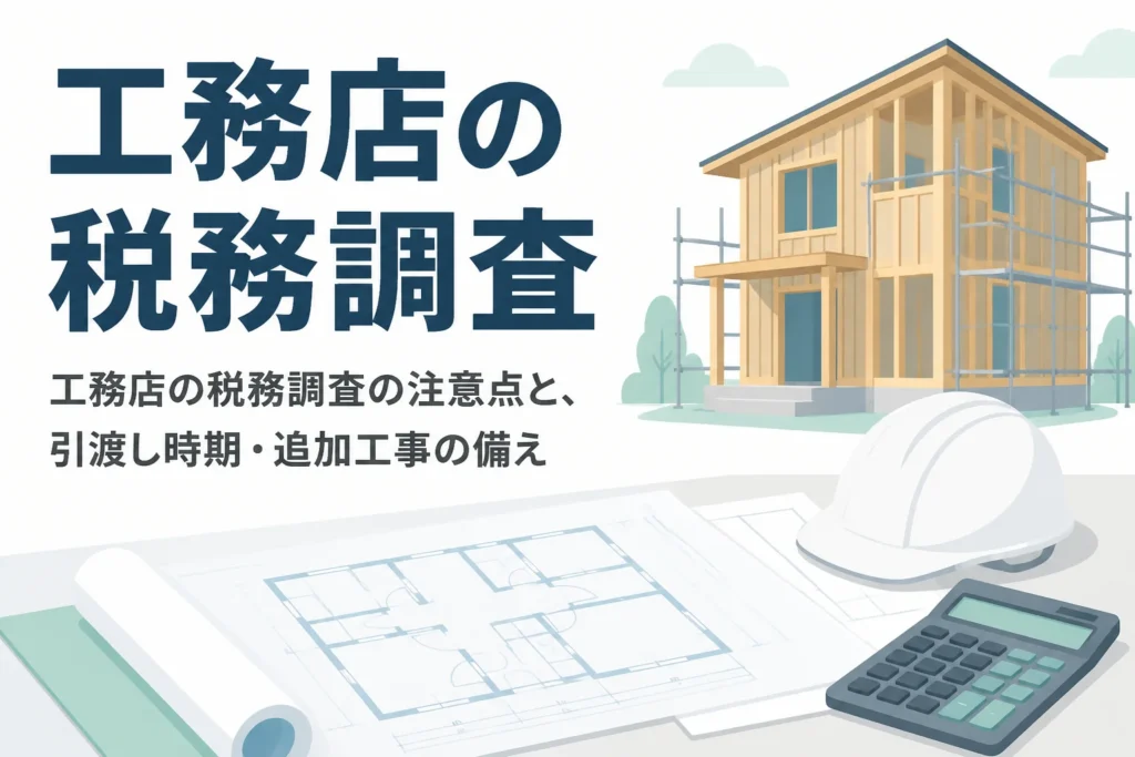 工務店の税務調査で注意したい点を解説する記事のアイキャッチ