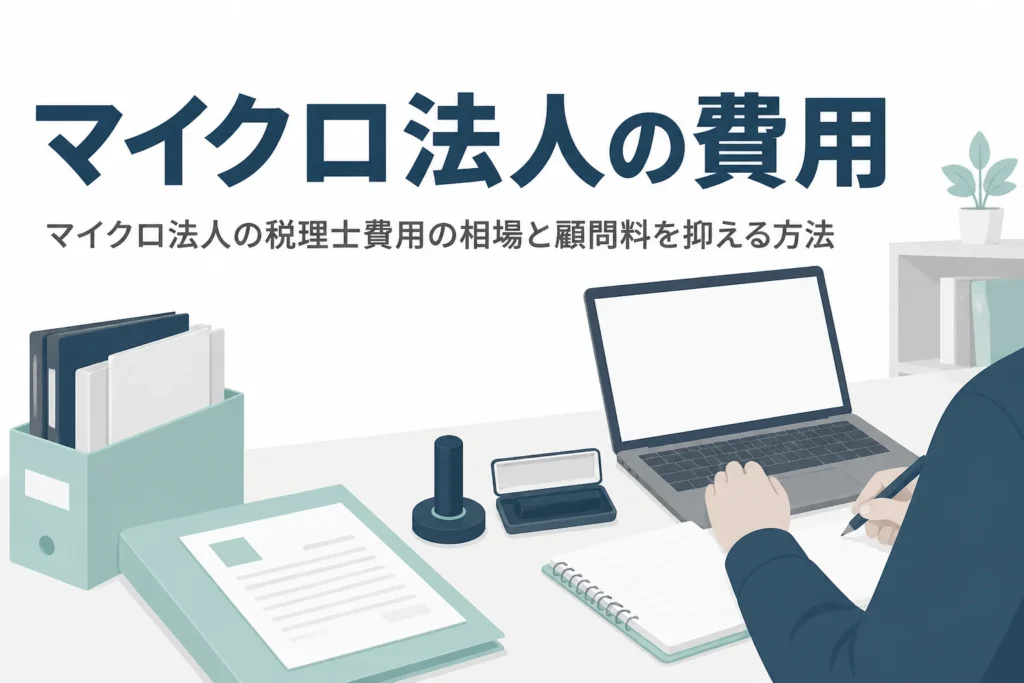 マイクロ法人の税理士費用の相場と抑え方を解説する記事のアイキャッチ