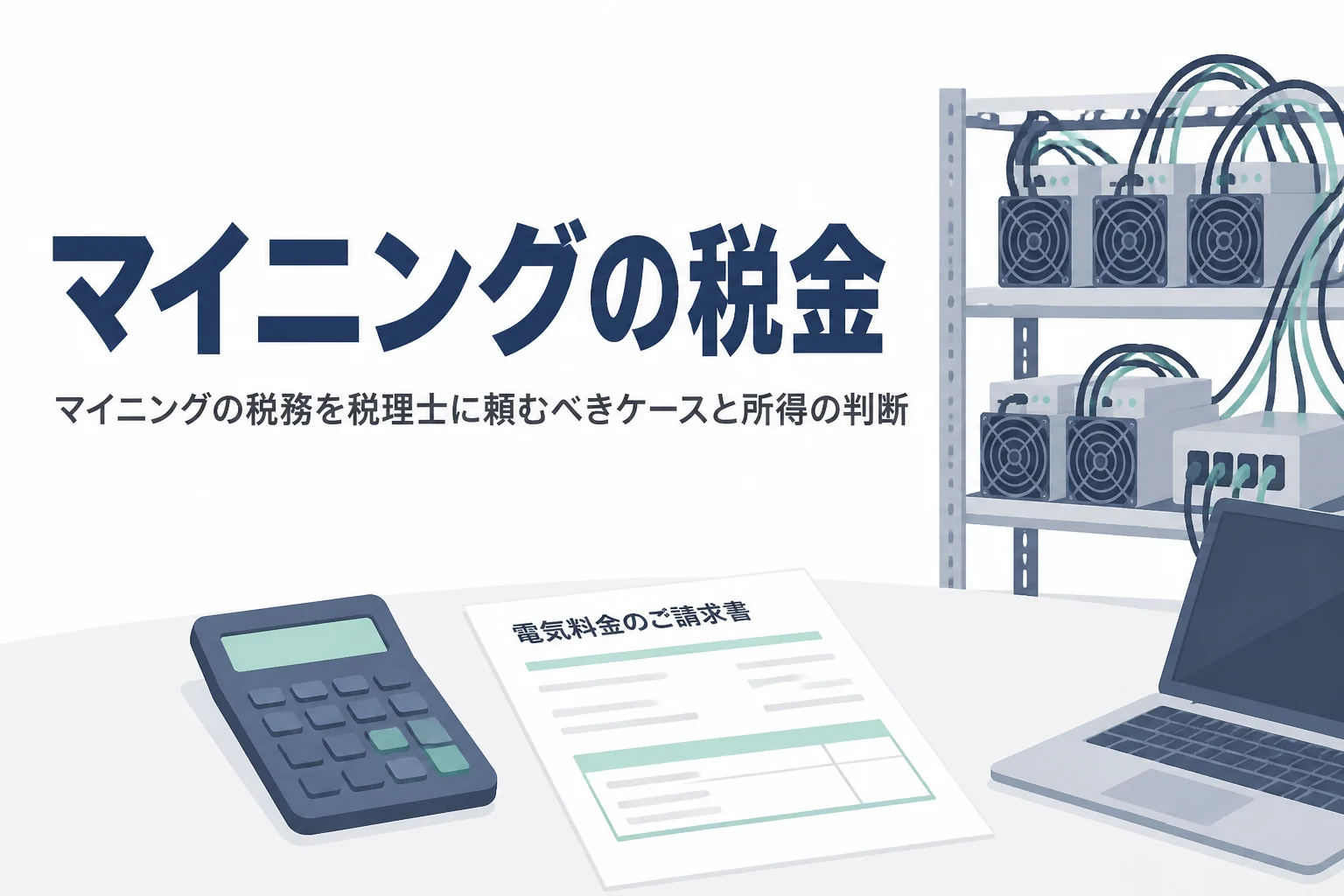 マイニング収益の税務と税理士に頼むべきケースを解説する記事のアイキャッチ