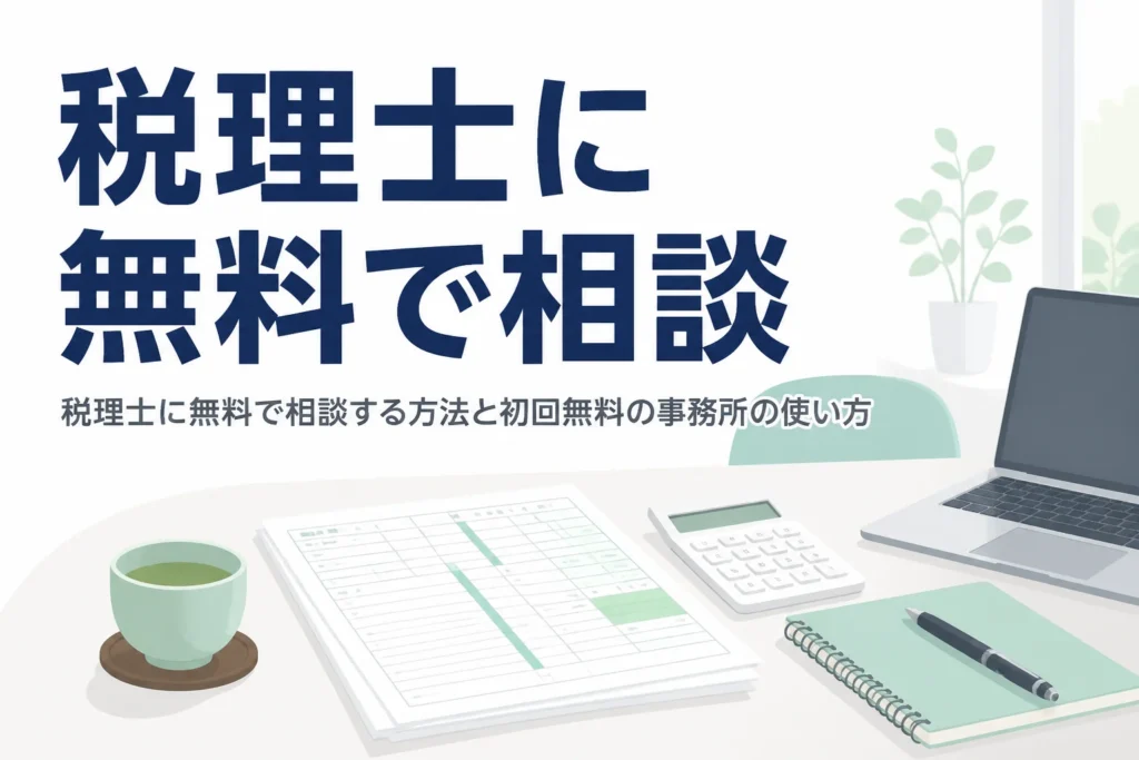 税理士に無料で相談する方法と初回無料の事務所の使い方を解説する記事のアイキャッチ
