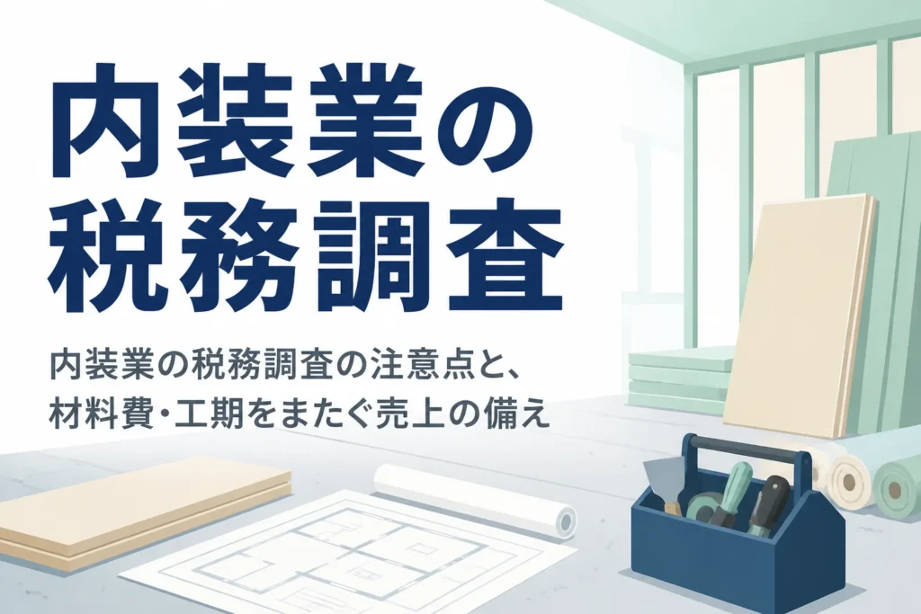 内装業の税務調査で注意したい点を解説する記事のアイキャッチ