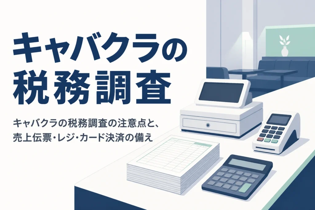 キャバクラの税務調査で注意したい点を解説する記事のアイキャッチ
