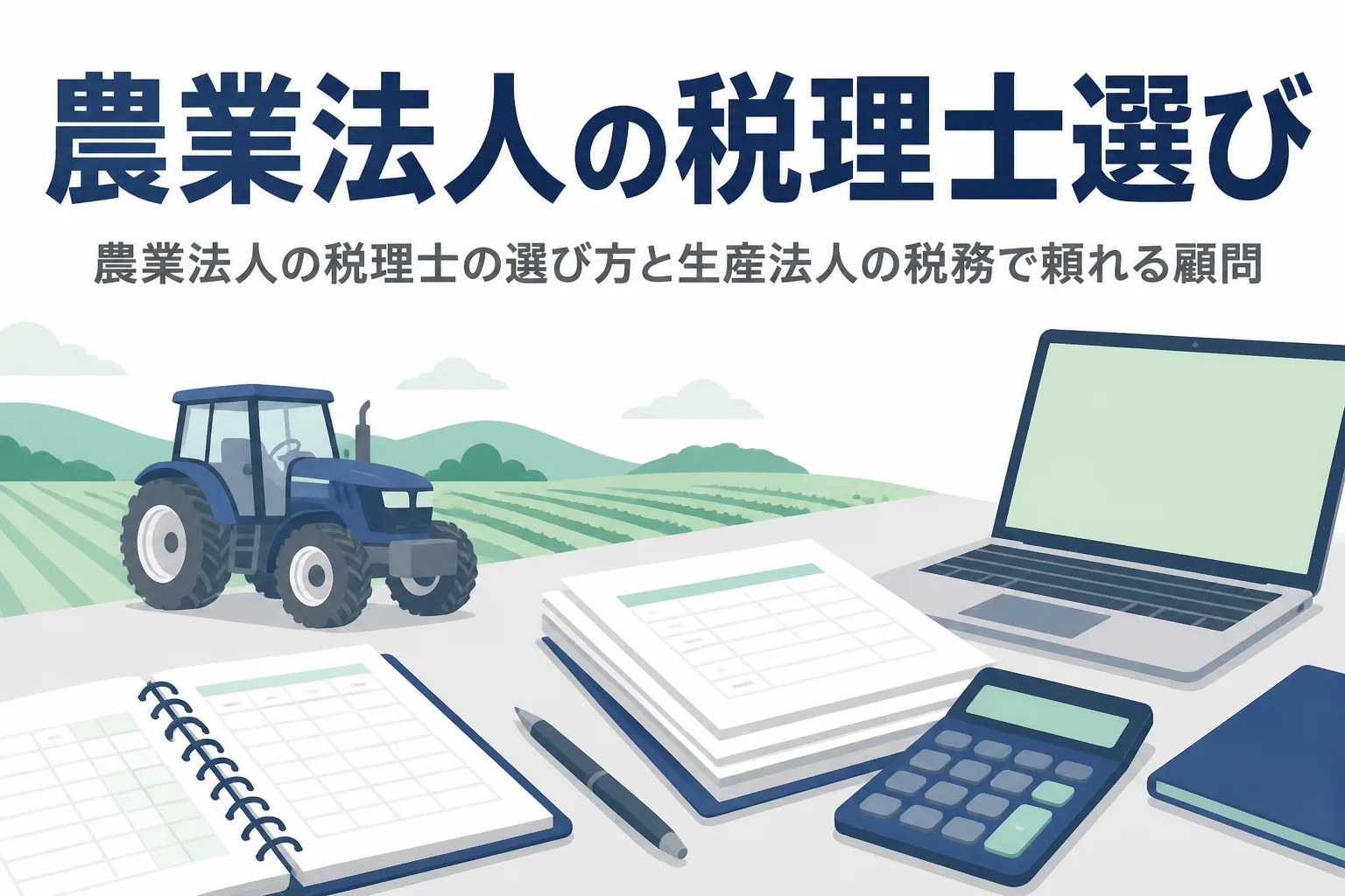 農業法人の税理士の選び方と税務の論点を解説する記事のアイキャッチ