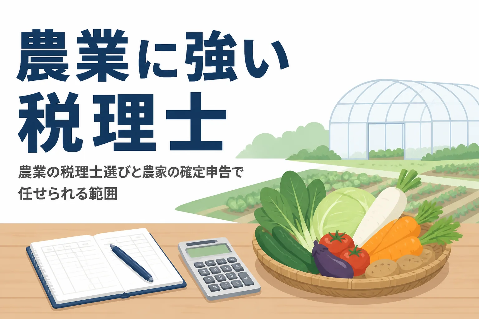 農業に強い税理士の選び方と農家の確定申告で任せられる範囲を解説する記事のアイキャッチ