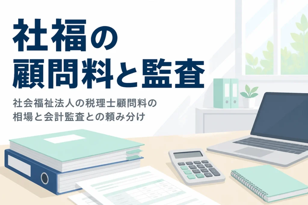 社会福祉法人の税理士顧問料と会計監査との頼み分けを解説する記事のアイキャッチ