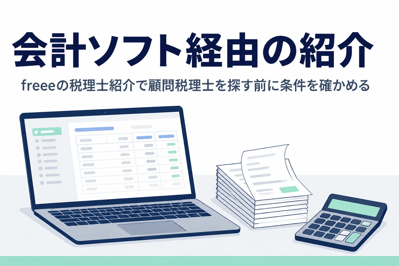 freeeなど会計ソフト会社の税理士紹介で顧問税理士を探す時の注意点を解説する記事のアイキャッチ