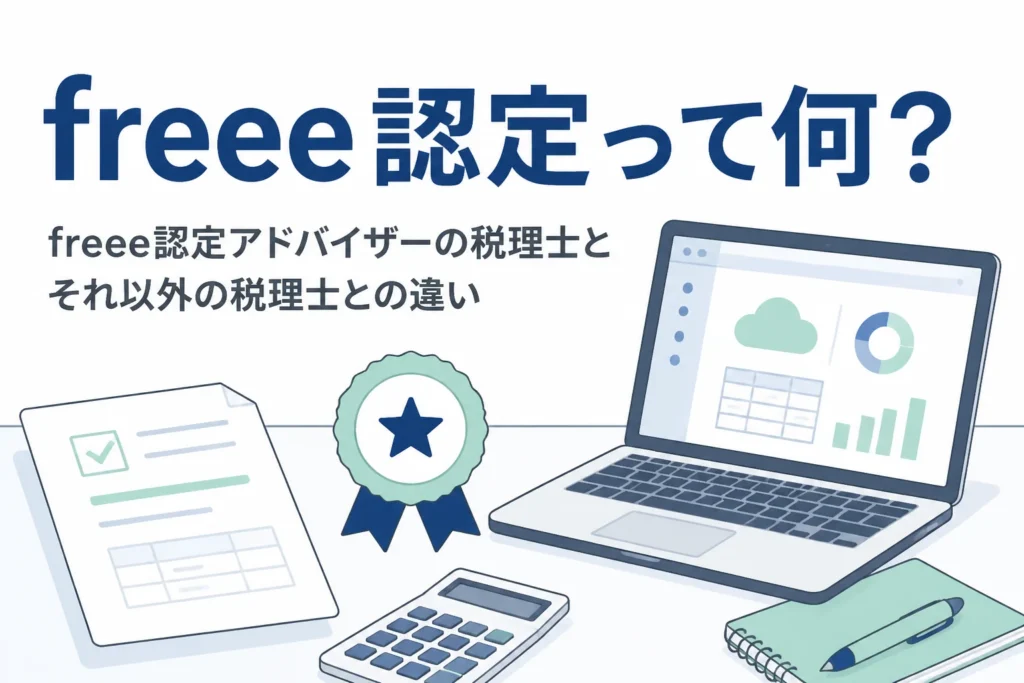 freee認定アドバイザーの税理士と、それ以外の税理士との違いを解説する記事のアイキャッチ