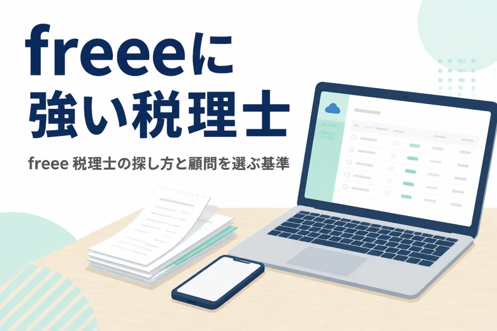 freeeに強い税理士の探し方と選ぶ基準を解説する記事のアイキャッチ