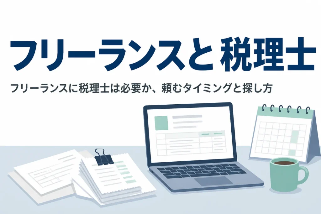 フリーランスに税理士が必要かと頼むタイミングを解説する記事のアイキャッチ