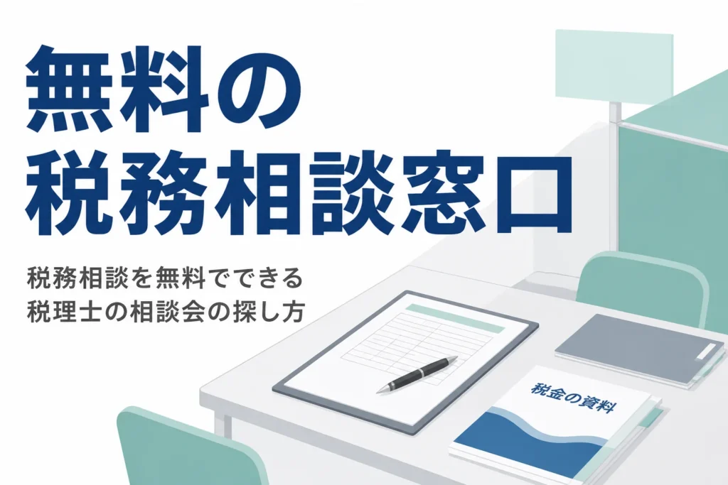 税務相談を無料でできる窓口と税理士の相談会の探し方を解説する記事のアイキャッチ