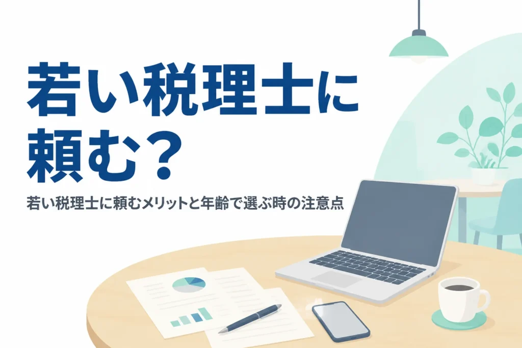 若い税理士に頼むメリットと年齢で選ぶ時の注意点を解説する記事のアイキャッチ