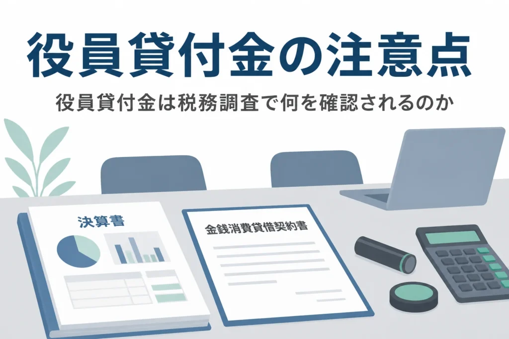 役員貸付金が税務調査でどう扱われるかを解説する記事のアイキャッチ