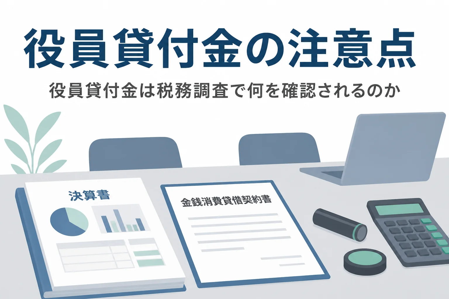 役員貸付金が税務調査でどう扱われるかを解説する記事のアイキャッチ