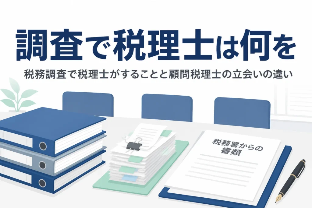 税務調査で税理士が何をしてくれるのかを解説する記事のアイキャッチ