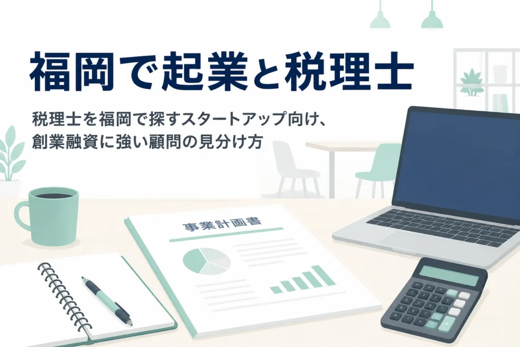 福岡で起業する人が創業融資に強い顧問税理士を見分ける方法を解説する記事のアイキャッチ