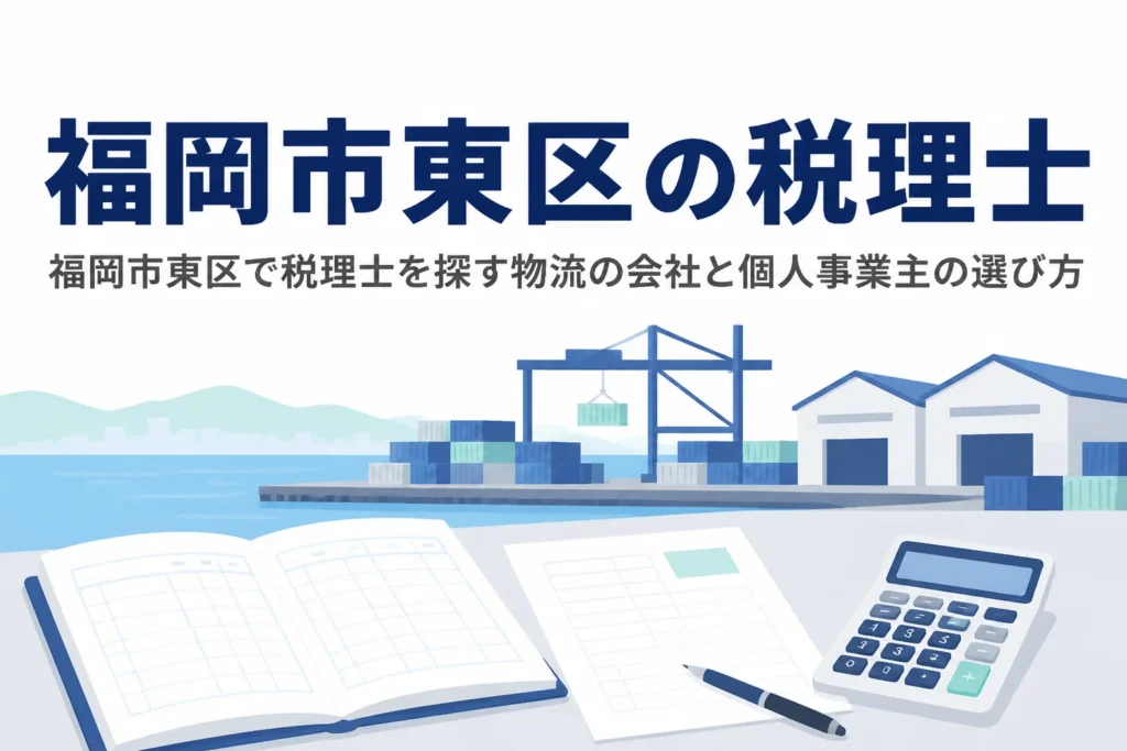 福岡市東区で税理士を選ぶポイントを解説する記事のアイキャッチ