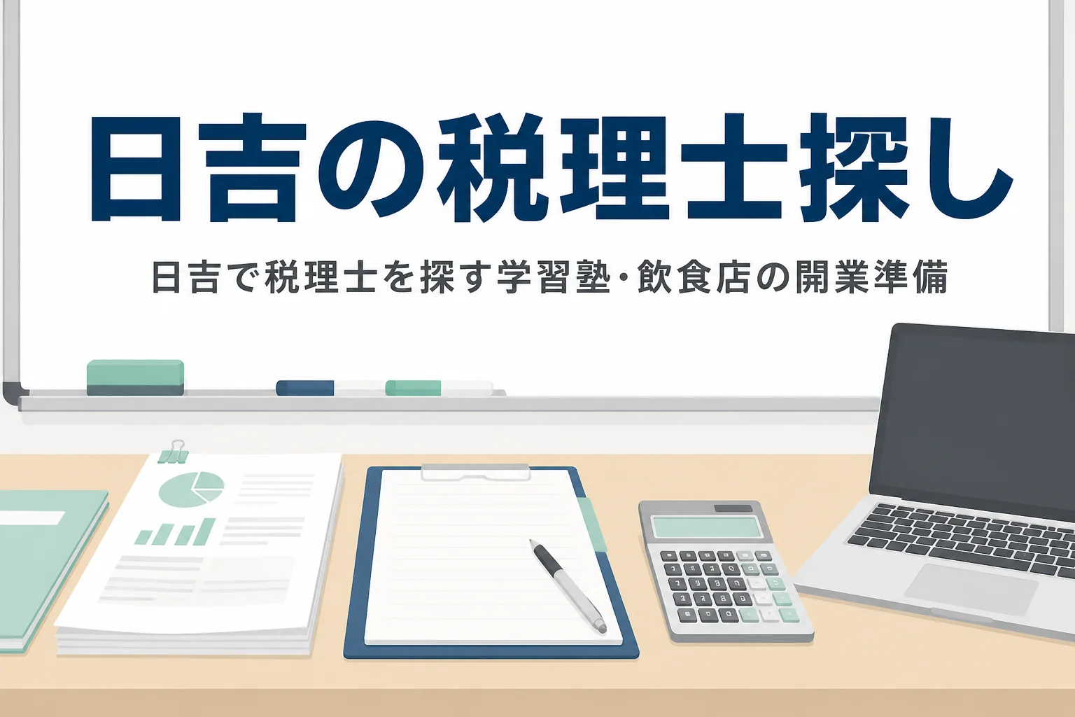 日吉で学習塾や飲食店を開く人向けに税理士の探し方と相談先を解説する記事のアイキャッチ
