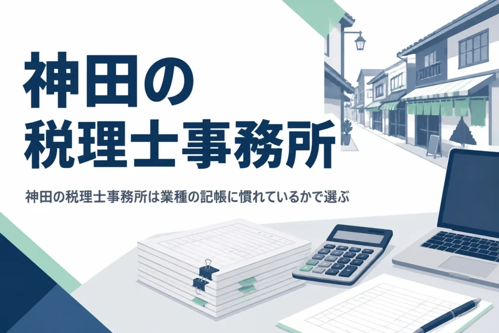 神田で税理士事務所を選ぶポイントを解説する記事のアイキャッチ