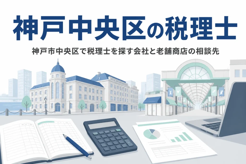 神戸市中央区で税理士を探す外資系の会社や老舗商店向け記事のアイキャッチ