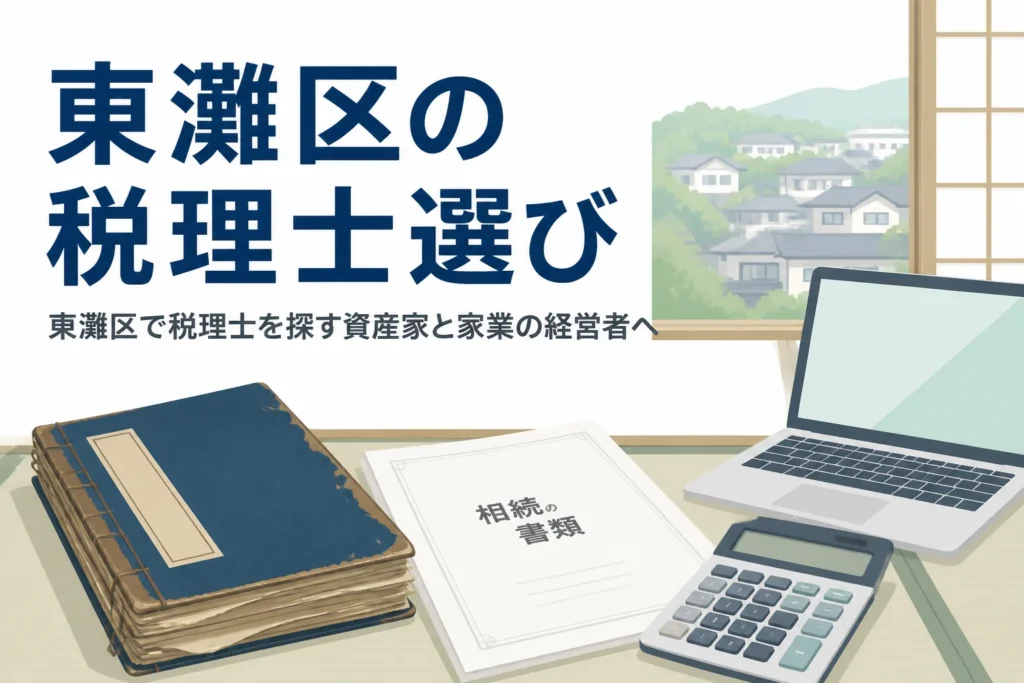 神戸市東灘区の資産家や家業の経営者向けに税理士の選び方を解説する記事のアイキャッチ