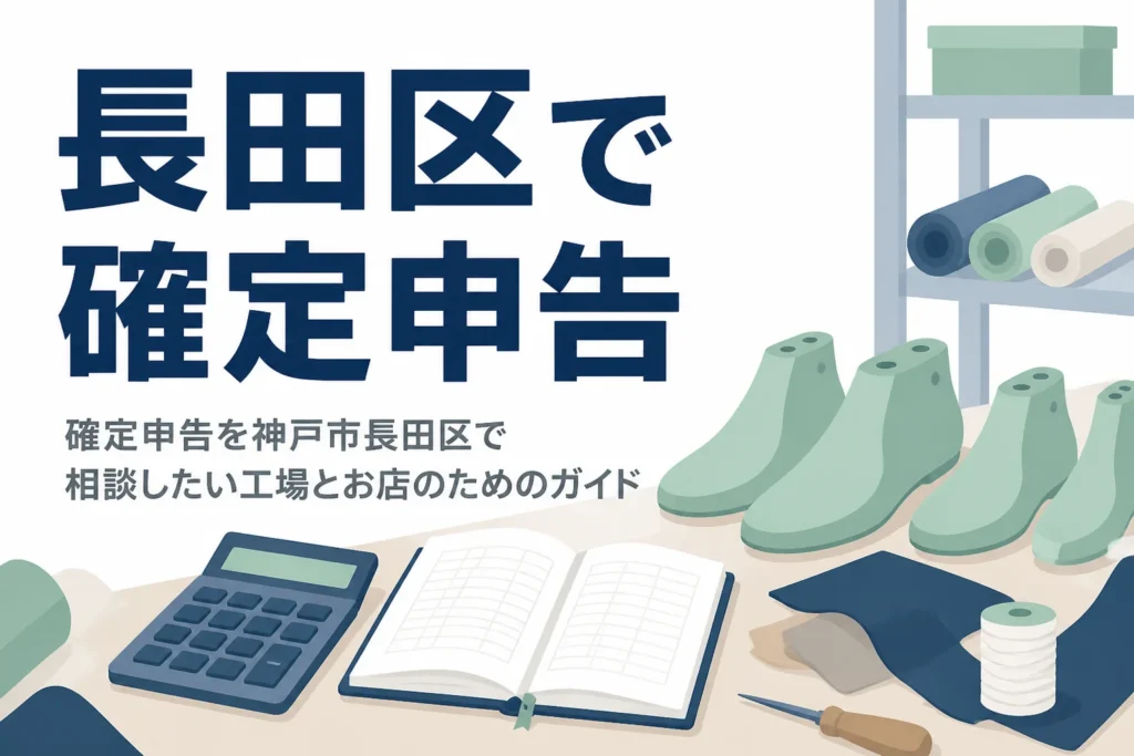 神戸市長田区で確定申告を相談したい靴工場やお店に向けた記事のアイキャッチ