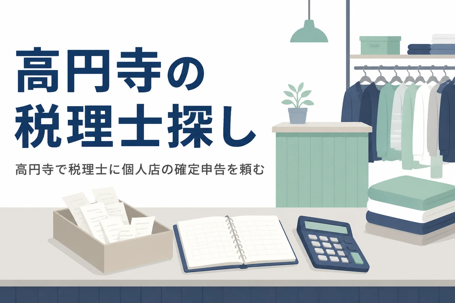 高円寺で古着屋やライブハウスを営む個人事業主向けに相談先と確定申告の頼み方を解説する記事のアイキャッチ