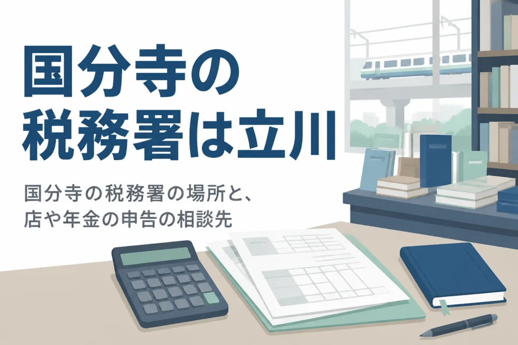 国分寺の税務署と申告の相談先を解説する記事のアイキャッチ