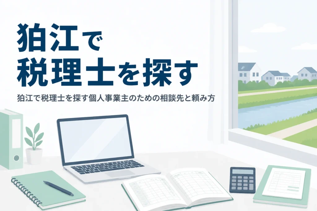 狛江で税理士を探す個人事業主向けの記事のアイキャッチ