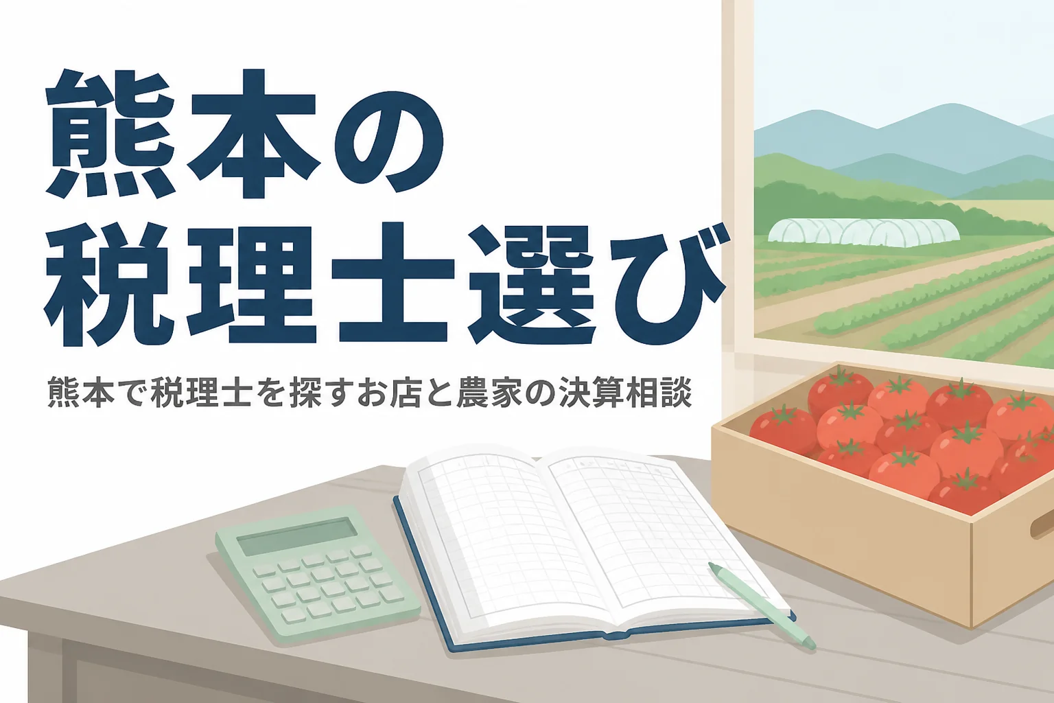 熊本で税理士を探す飲食店・小売店や農家向けに相談先と決算の論点を解説する記事のアイキャッチ