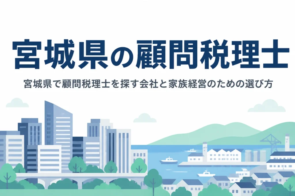 宮城県で顧問税理士を探す仙台の会社や沿岸部の事業者に向けた選び方を解説する記事のアイキャッチ